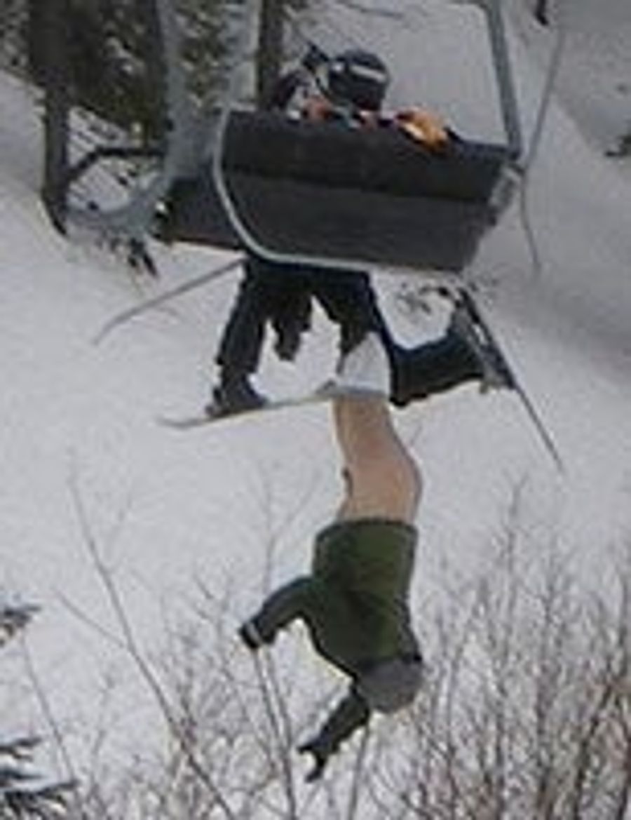 Pantsless Ski Man Finally Finds Someone Who Won't Laugh At Him