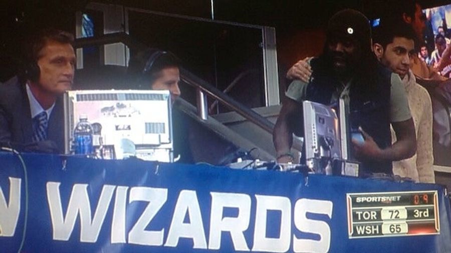 Inconsequential Rapper Confronts Inconsequential Basketball Team's Play-By-Play Announcer