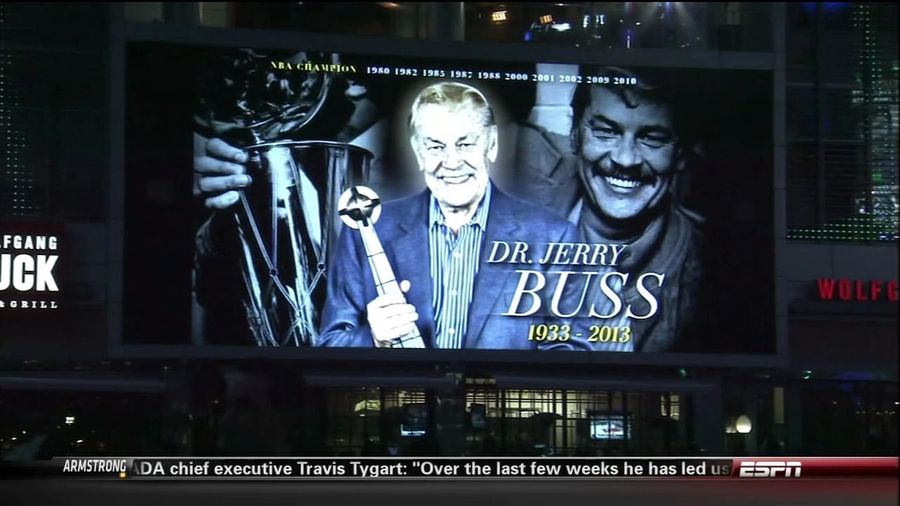The Lakers Set Their Pregame Jerry Buss Tribute To The Song &quot;Good Riddance&quot;