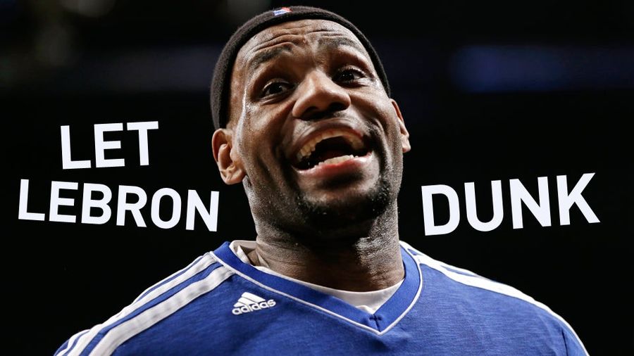 LeBron James Threatens To End His Pregame Dunking