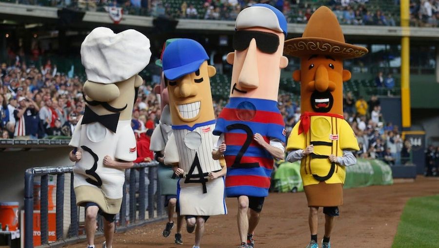 One Of The Brewers' Racing Sausages Is Missing