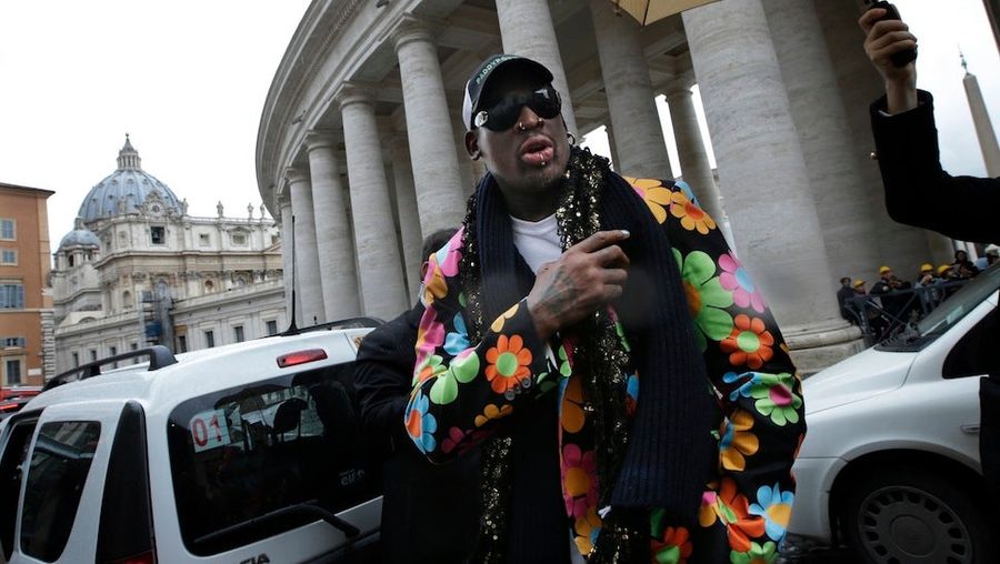 Why Is Dennis Rodman At The Vatican? He&#39;s Being Paid By A Betting Company, Of Course