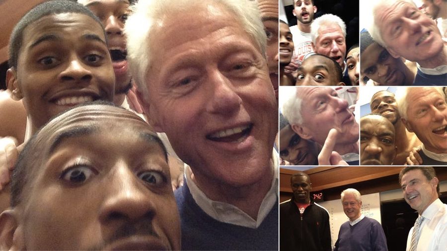 Louisville Beats Villanova, Hangs With Bill Clinton