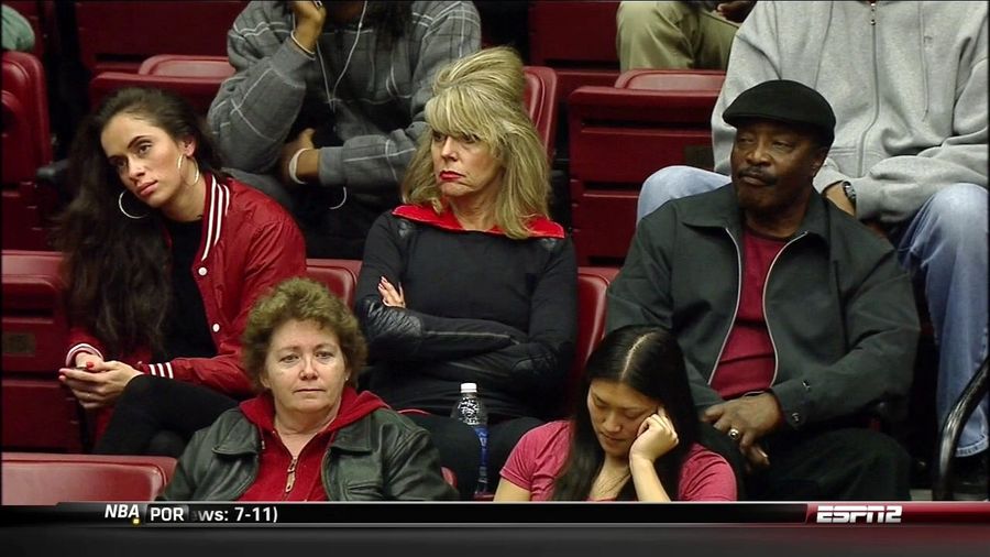 Joe Morgan And Family Find NIT Basketball Enthralling