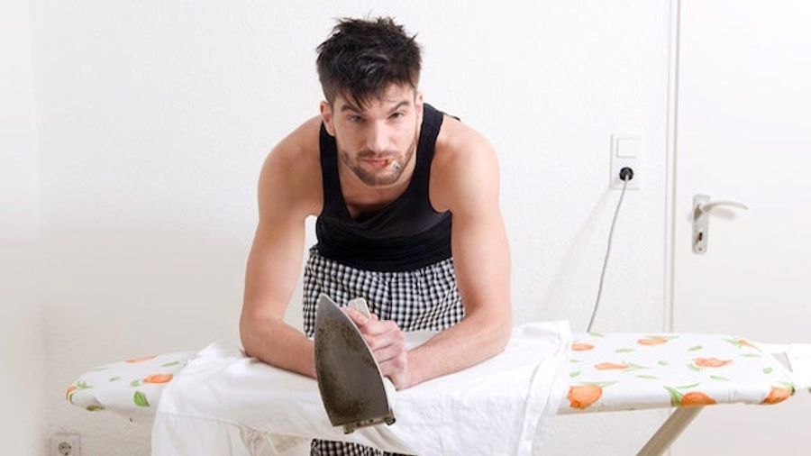 Men Can Crush Helpless Garments With Man Iron