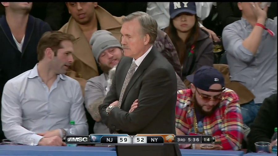 Some Of Your Favorite Deadspin Article Subjects Are In Attendance At Tonight's Knicks Game