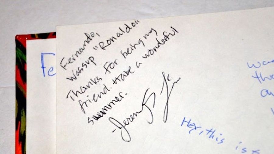 You Have Until Tomorrow To Bid On A Middle School Yearbook Signed By Jeremy Lin