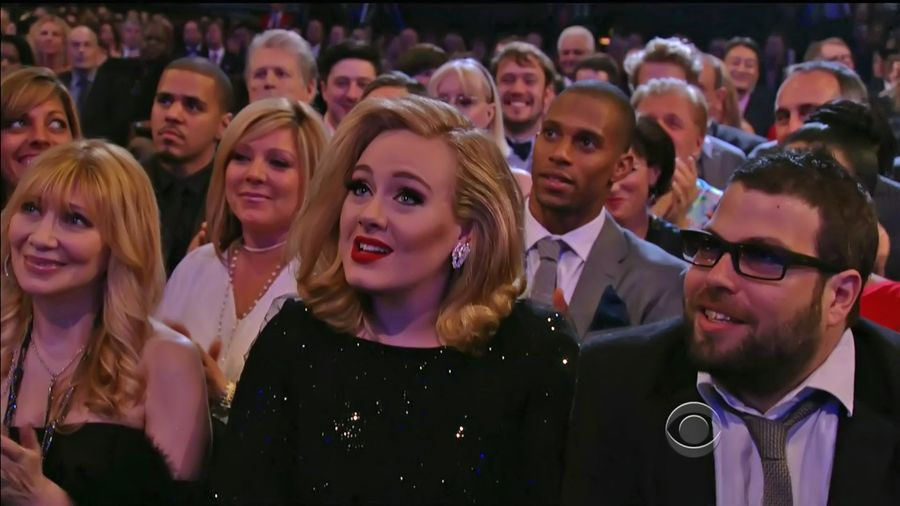 Victor Cruz Has A Choice Seat At The Grammy Awards: Right Behind Adele [UPDATE]