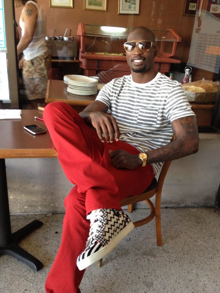 Sunshine Patriot: Chad Ochocinco Sure Looks Happy Just Five Days After Losing The Super Bowl