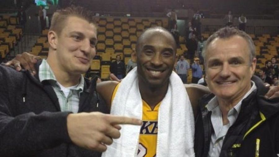 Don't Tell Rodney Harrison, But Rob Gronkowski Posed For A Photo Last Night With Kobe