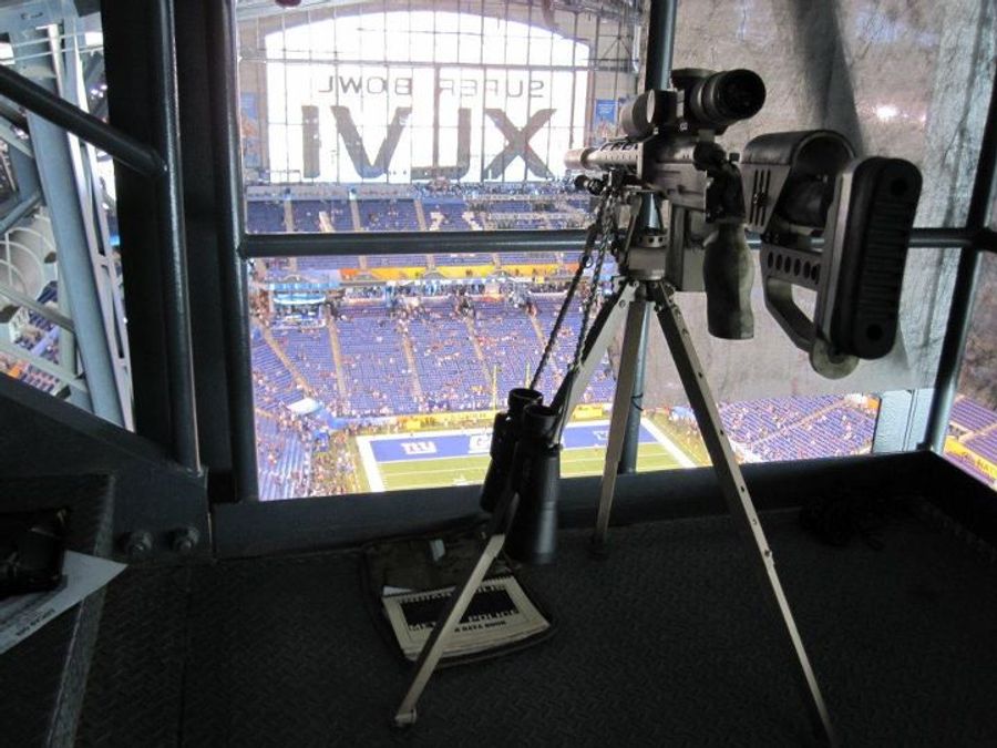 This Looks Like A Fortified Sniper's Nest At The Super Bowl
