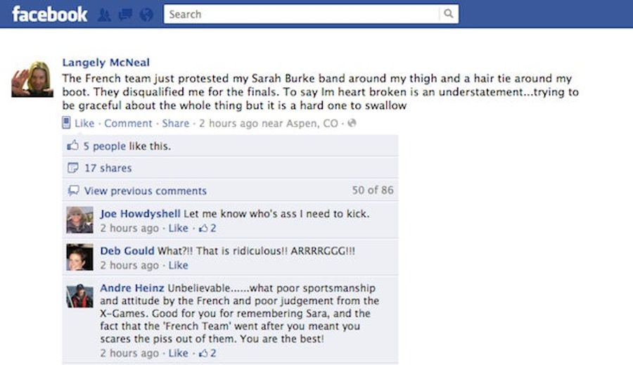US Skier Claims She Was Disqualified From The X-Games For Sarah Burke Tribute [UPDATE]