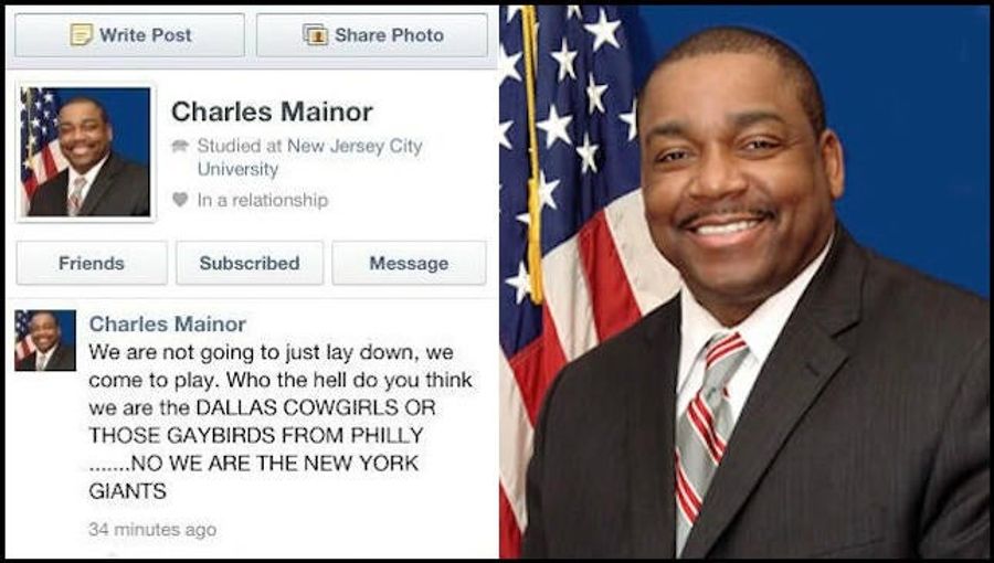 Jersey City Assemblyman Is Sorry A Friend Wrote About Dallas &quot;Cowgirls&quot; And Philly &quot;Gaybirds&quot; On His Facebook Page