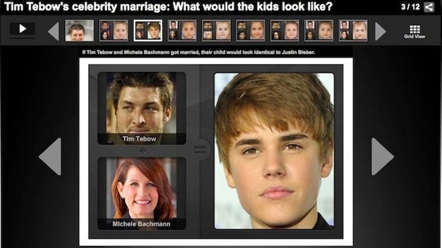 If Tim Tebow And Michele Bachmann Had A Baby, It Would Look Like Justin Bieber, NFL.com Reports