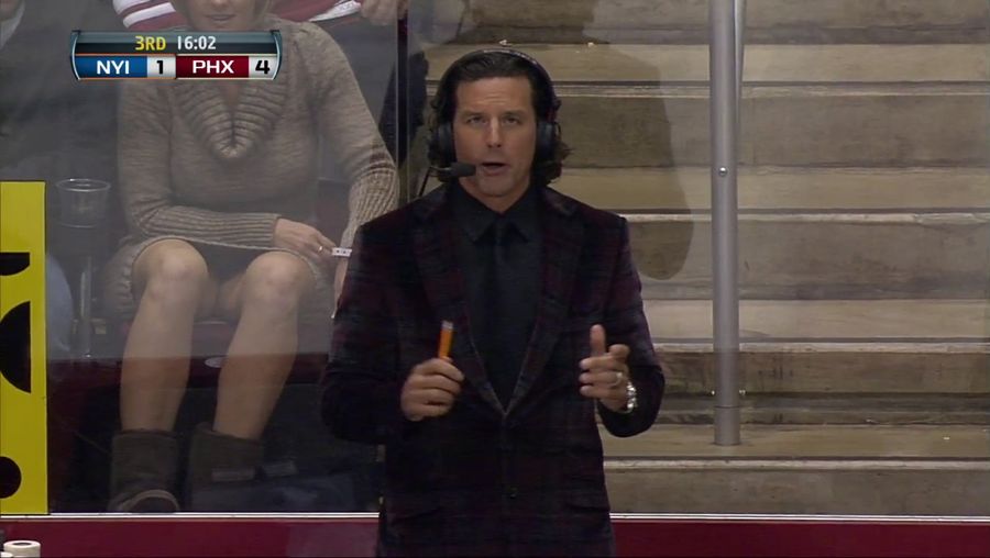 Last Night's Phoenix Coyotes Broadcast Featured Some Lady's Five-Hole