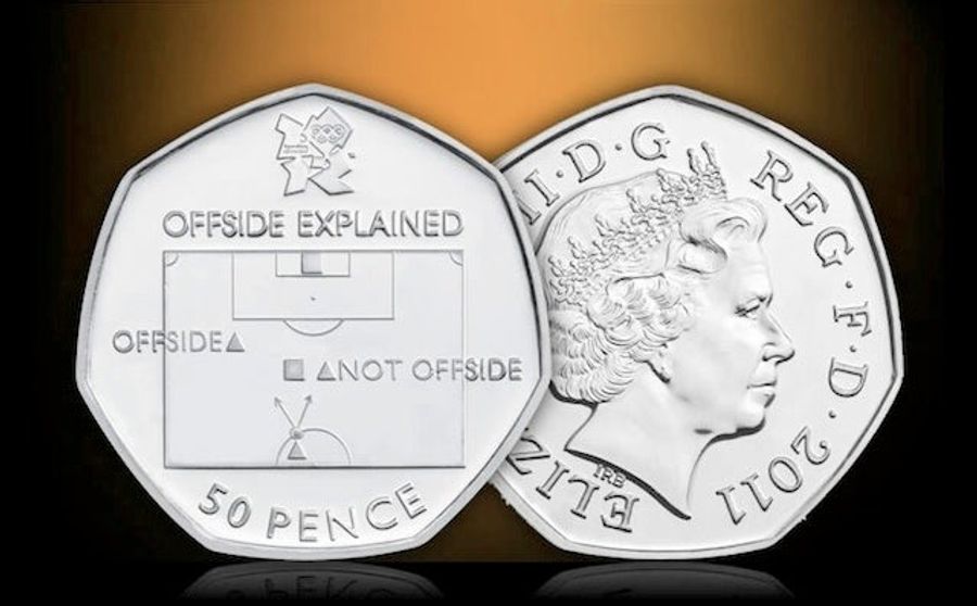 U.K.&#39;s Royal Mint Releases Coin Explaining The Offside Rule