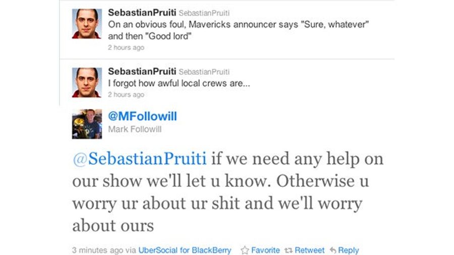 Mavericks Play-By-Play Voice Mark Followill Will Not Tolerate Your Online Criticism [UPDATE]