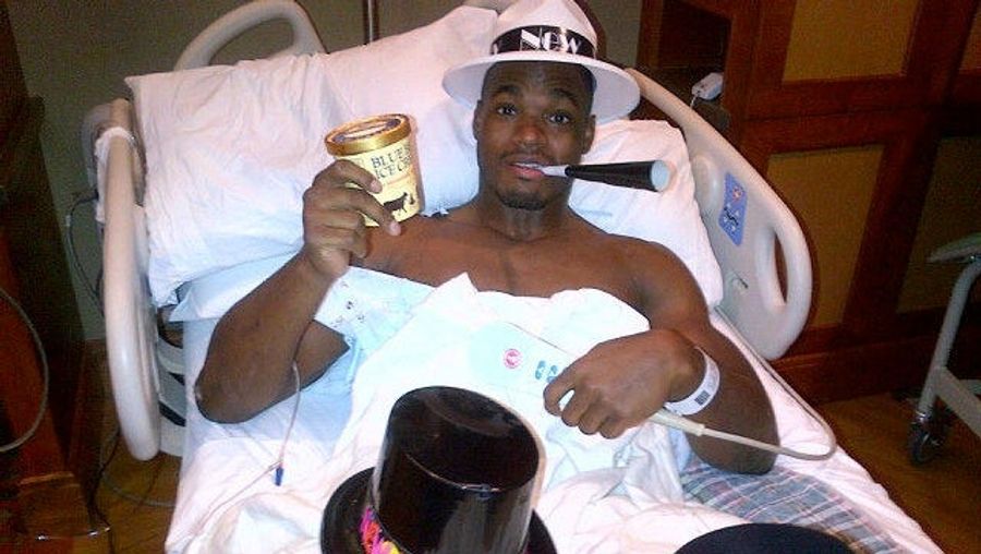 Adrian Peterson Had The Saddest New Year's Party