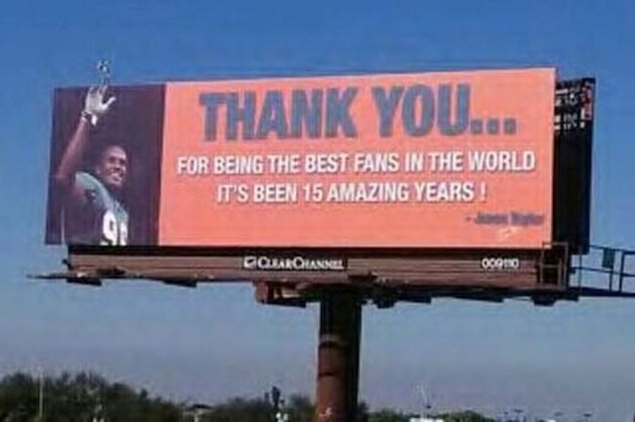 Jason Taylor Says Goodbye To Miami Fans With Message On His Forehead