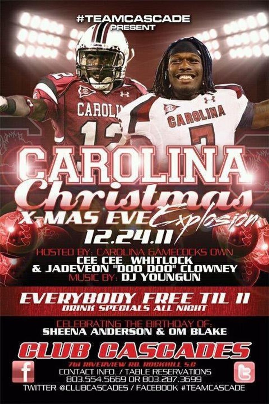 Not This Shit Again: Now It&#39;s South Carolina Football Players Promoting A Nightclub Party