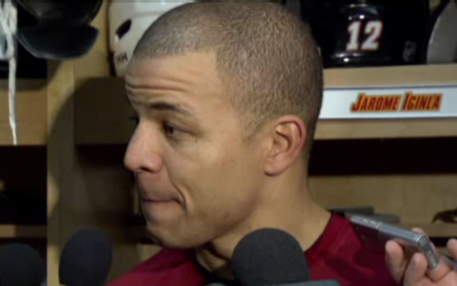 Jarome Iginla Is Flabbergasted By Reporter's Repeated Question That's Not Actually A Question
