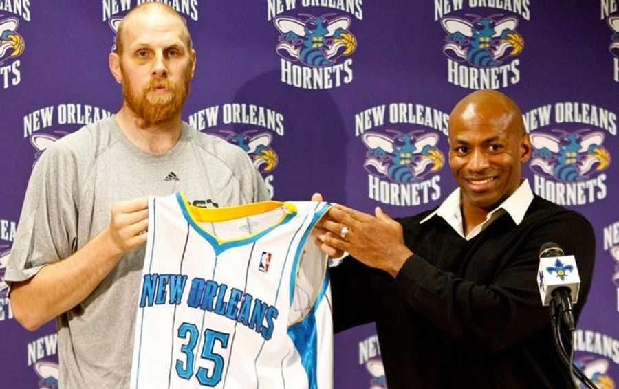 After Five Days In Captivity, A Haggard Chris Kaman Emerges To Assure His Family That He Is Unharmed And The Hornets Are Treating Him Well