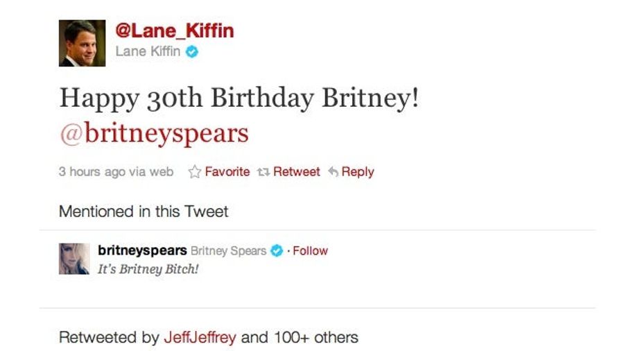 Lane Kiffin Tweeted A Happy Birthday Wish To Britney Spears