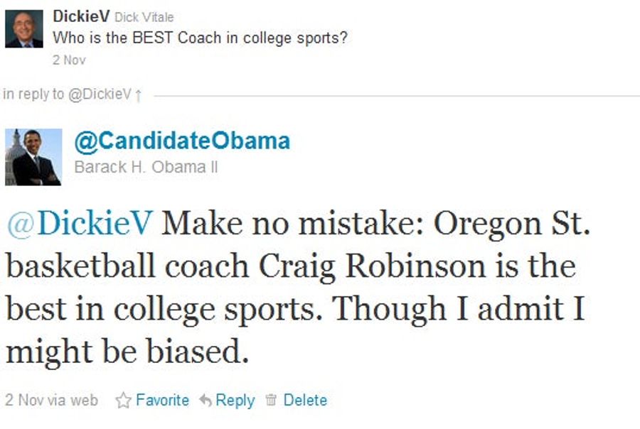 Dick Vitale Was Duped By A Fake Obama Twitter Account