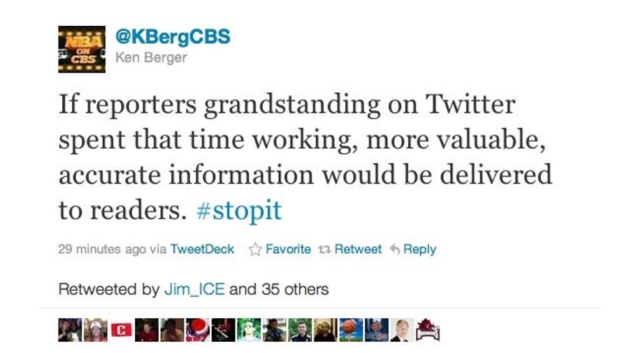 Reporters Waste Time Grandstanding On Twitter, According To Grandstanding Reporter On Twitter