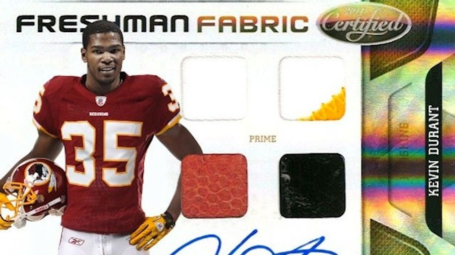 Kevin Durant Is The New Redskins Quarterback...On A Trading Card
