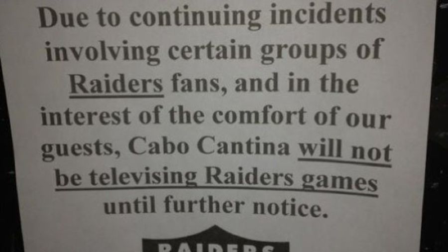 This Is Why Raiders Fans Can't Have Nice Things