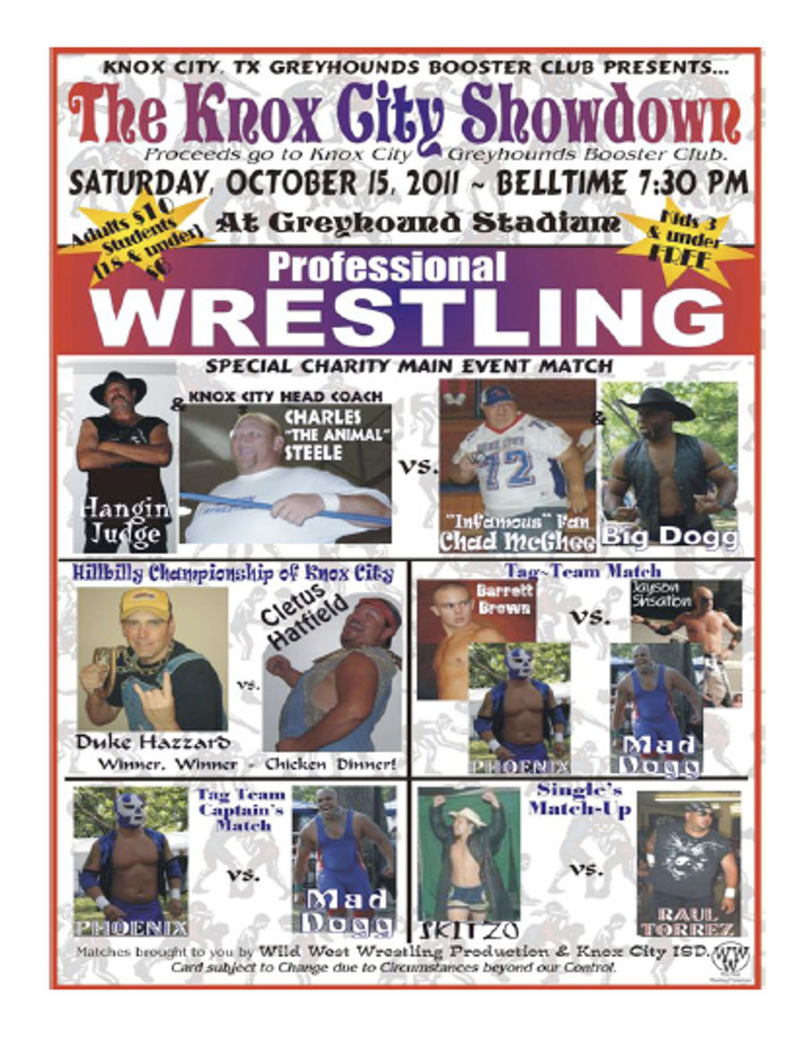 Here's Chad McGhee With Your Weekly Knox City Greyhounds Update And Bye-Week Wrestling Extravaganza