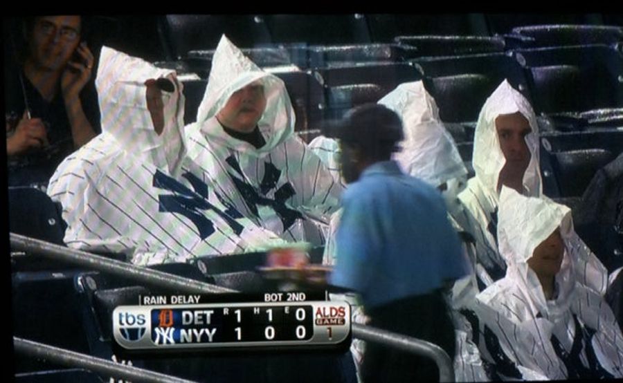 Looks Like Klan Sheets Now Come Emblazoned With Your Favorite Baseball Team&#39;s Logo