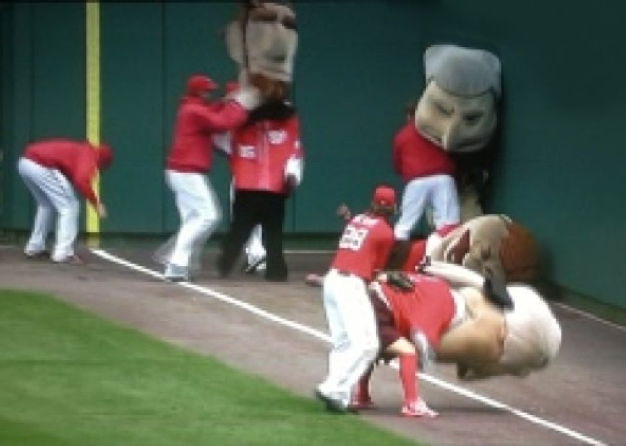 Jayson Werth Meddled With The Nationals "Presidents Race" Again Today