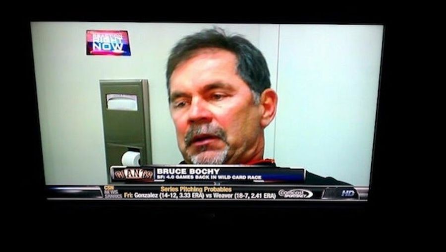 I-Team: Was Bruce Bochy Giving Interviews On The Shitter Last Night At Dodger Stadium?
