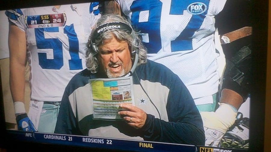 Rob Ryan's Play Chart Had A Photo Of A Woman In A Bikini On It (Updated)