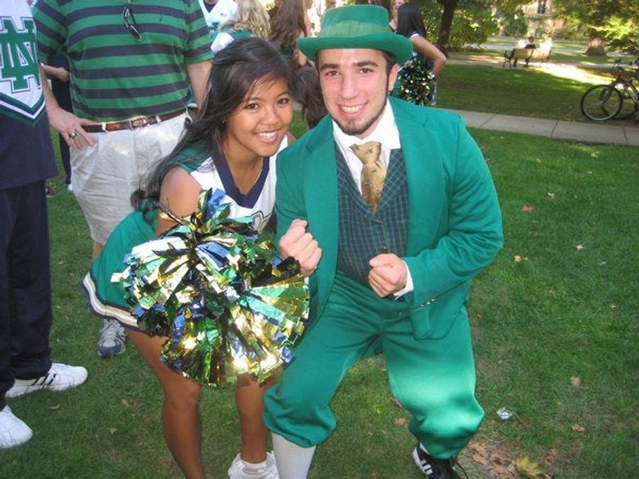 Notre Dame Fightin' Leprechaun Needs To Brush Up On His ’80s Anthem Music