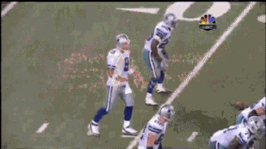 We Could Watch Tony Romo Take A Snap To The Gut Over And Over Again