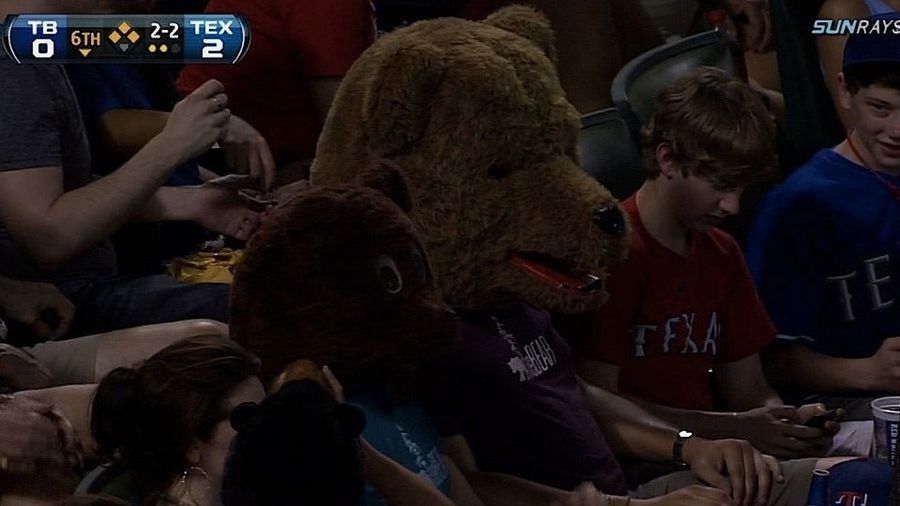 BEARS!!! At The Rangers Game, Yo