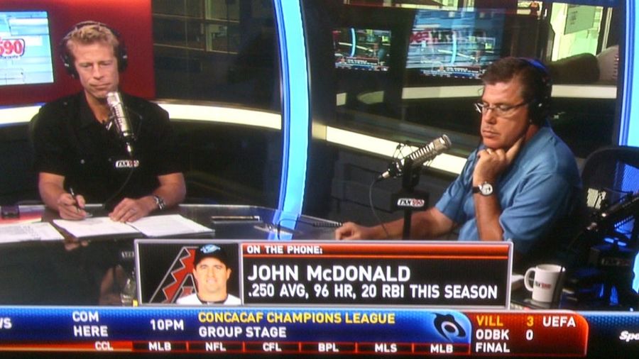 Canadian Television Says Blue Jays (Now Diamondbacks) Utility Infielder John McDonald Hit 96 HR This Year