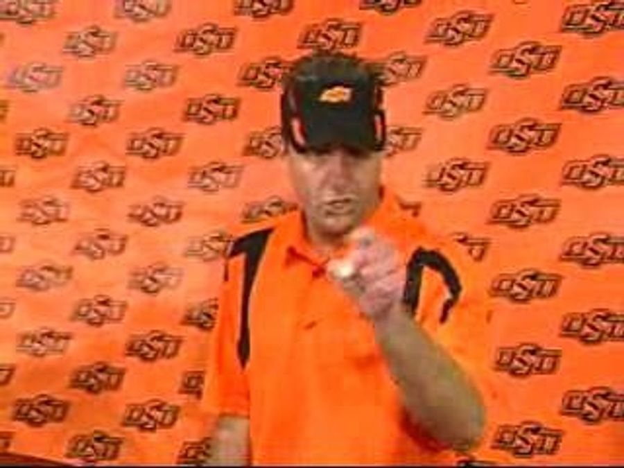 Remember To Dress Properly When Doing Construction At Mike Gundy's House