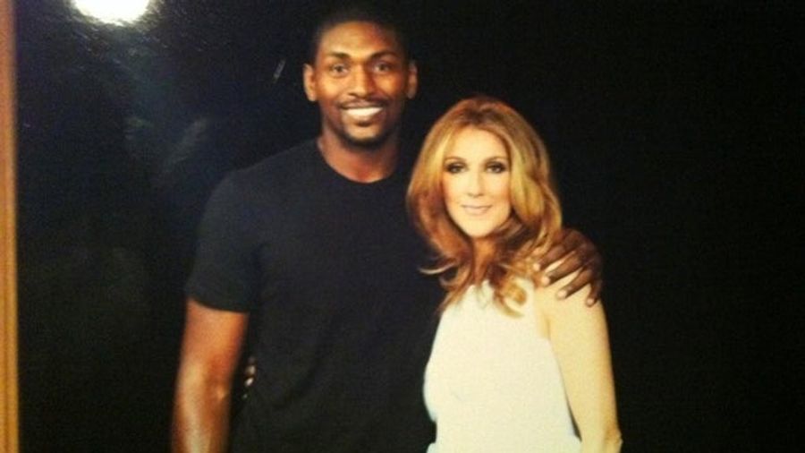 Ron Artest Put Away His Cellphone Last Night To Take In A Celine Dion Concert