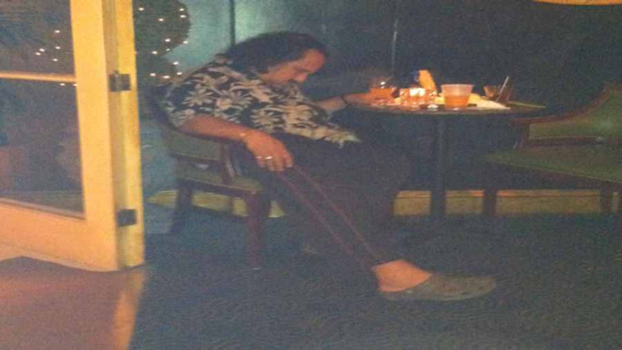 This Evening: Keep It Down, Please. Ron Jeremy Is Trying To Sleep At A Bar In New Orleans