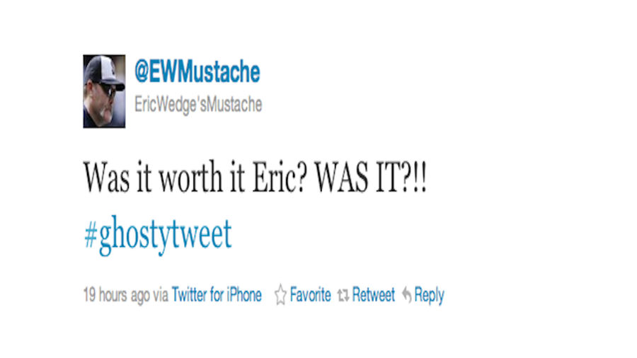 Eric Wedge&#39;s Mustache Tweets From The Dead