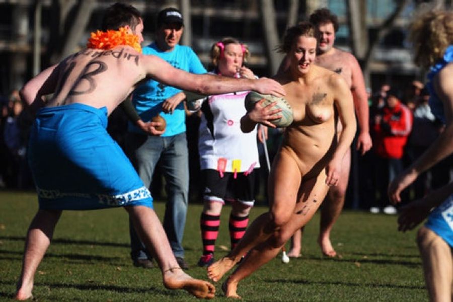 There Was A Nude Rugby Match With A Blind Referee In New Zealand Yesterday (NSFW)