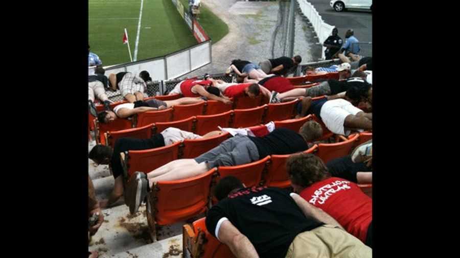 An Entire Section Of DC United Fans Planked At Last Night's Game