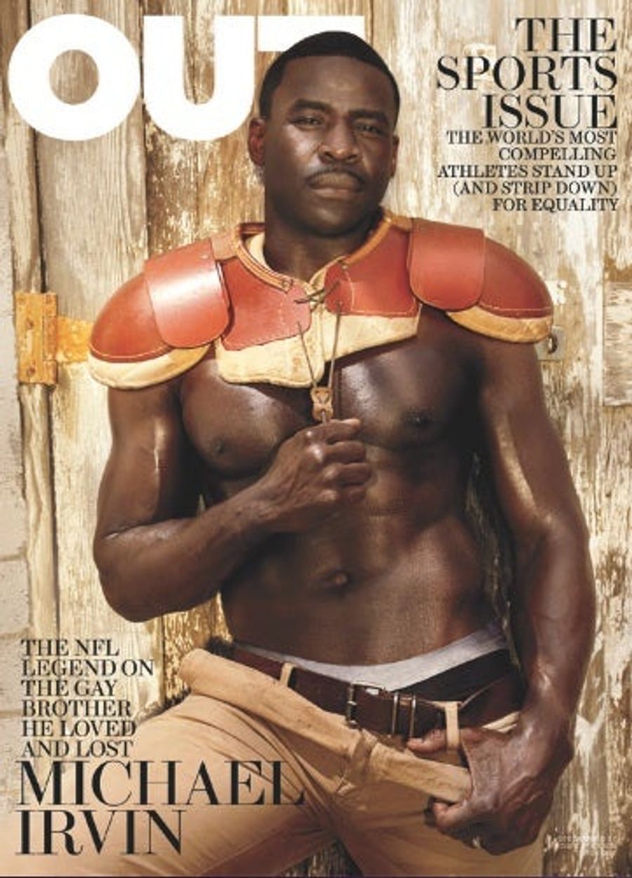 This Is Michael Irvin On The Cover Of <em>Out</em> Magazine