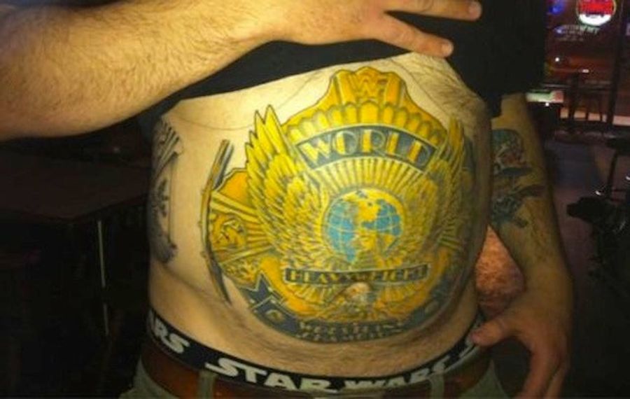 Winner And New Heavyweight Champion Of The World, This Guy's Belly