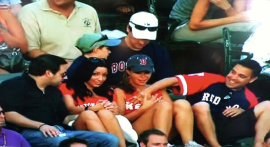 Here&#39;s A Picture Of A Boob Getting Grabbed At Fenway