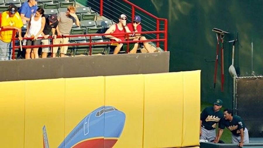 A Fan Fell To His Death At Tonight&#39;s Rangers/A&#39;s Game